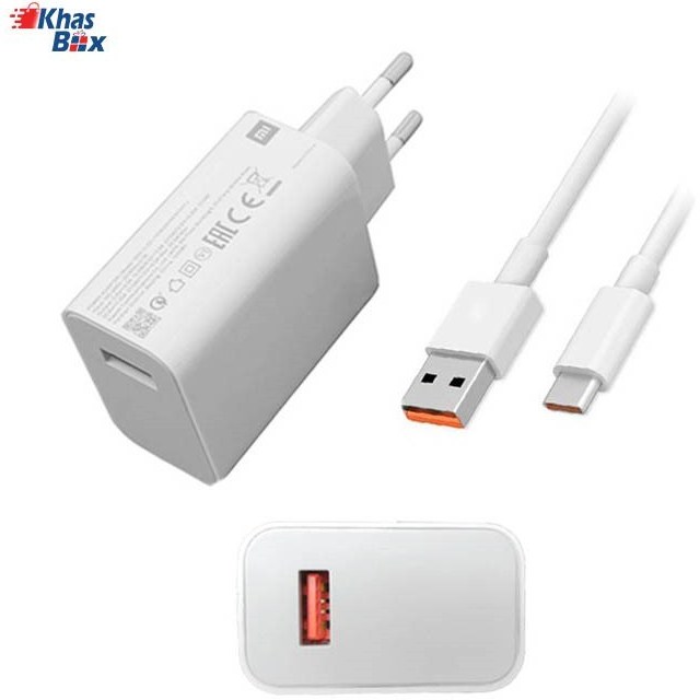 شارژر 120 واتی اصلی شیائومی سرجعبه Xiaomi 120W با کابل - تصویر 3